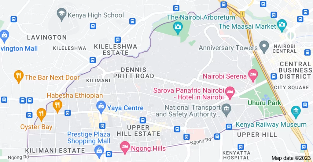 kilimani map