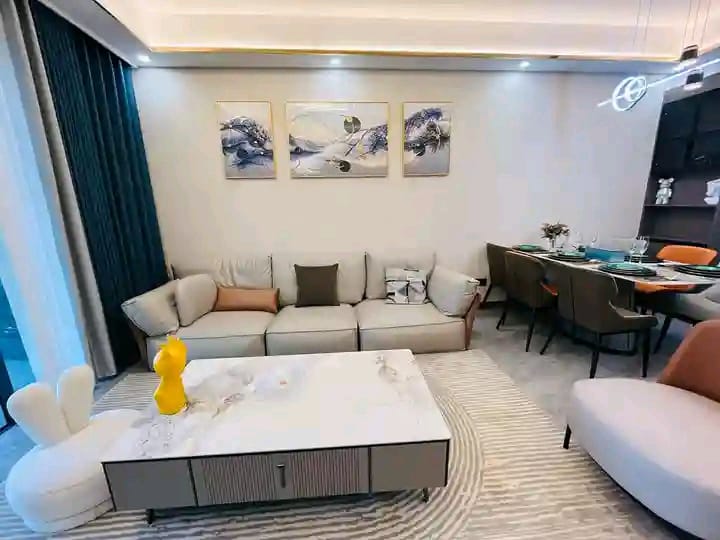 Capital garden model living room in Kilimani